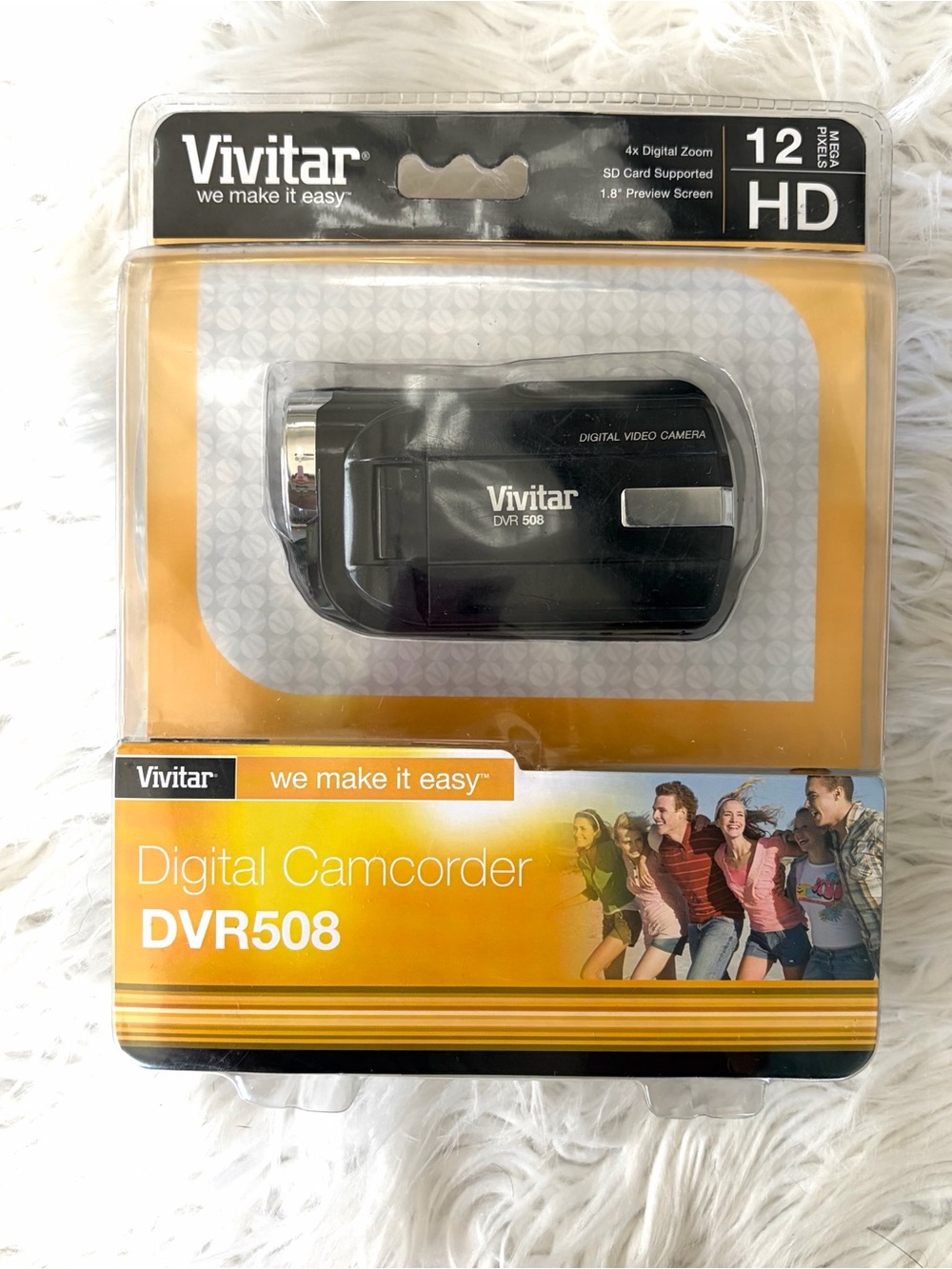 Vivitar DVR 508 Digital Camcorder 12MP HD Retro Video Camera NIB Sealed